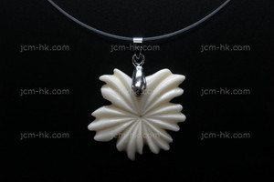 28x28mm Buffalo Bone flower Designer Bead Pendant [z7402]