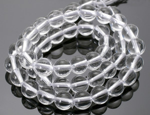 10mm Crystal Round Beads 15.5" synthetic [10a5]