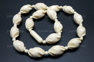 12x18mm Buffalo Bone Necklace 18" [z7625]
