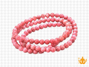 4mm Pink Rhodonite Round Beads 15.5" natural [4r15]