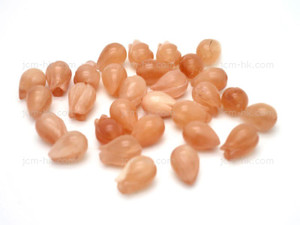 7x10mm Amber Horn Flower Beads 57pcs. [z2047]