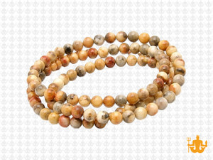 4mm Crazy Lace Agate Round Beads 15.5" natural [4r28]