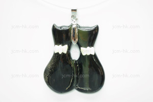 42x48mm Buffalo Horn Cat Designer Bead Pendant [z5738]