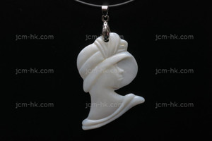 30x52mm Mother of Pearl Beauty Designer Bead Pendant [z5189]