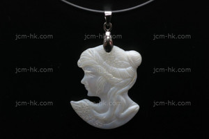 30x40mm Mother of Pearl Beauty Designer Bead Pendant [z5264]
