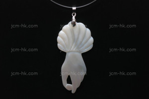 32x66mm Mother of Pearl Designer Bead Pendant [z7313]