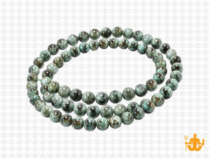4mm Africa Turquoise Round Beads 15.5" natural [4r65]