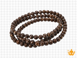 4mm Bronzite Round Beads 15.5" natural [4r72]