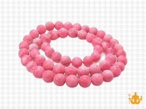 6mm Matte Rhodonite Jade Round Beads 15.5" dyed [6c54m]
