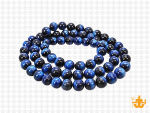 6mm Lapis Tiger Eye Round Beads 15.5" dyed [6g3l]