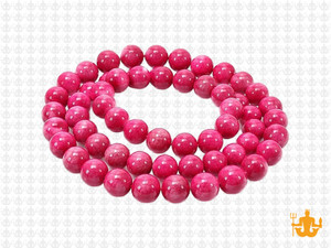 6mm Pink Sesame Agate Round Beads 15.5" dyed [6g4f]