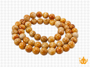 6mm Yellow Sesame Agate Round Beads 15.5" dyed [6g4y]