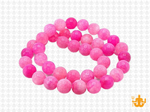 8mm Pink Spider Agate Round Beads 15.5" dyed [8f31f]