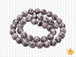 8mm White Sesame Agate Round Beads 15.5" dyed [8g4w]