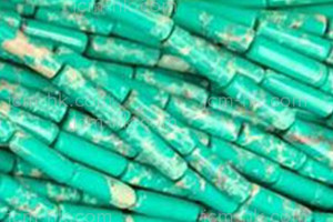 4x13mm Red Sea Sediment Tube Beads 15.5" dyed [h1r55t]