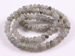 8mm Labradorite Rondelle Beads 15.5" natural [h3r40-8]