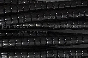 6mm Onyx Obsidian Heishi Beads 15.5" [h4b65-6]