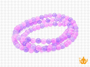 4mm Mix Purple Jade Round Beads 15.5" dyed [4x7]