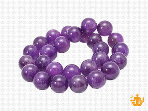 10mm Brazil Amethyst Round Bead 15.5" natural [10m1]