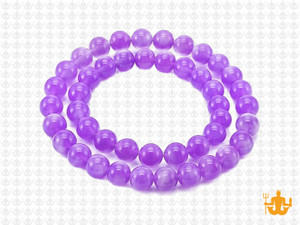 8mm Lavender Jade Round Beads 15.5" dyed [8b5v]