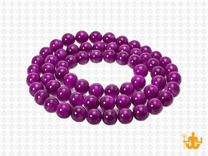 6mm Purple Jade Round Beads 15.5" dyed [6b72]