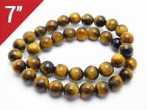6mm Tiger Eye Round Loose Beads About 7" natural [i6d2]