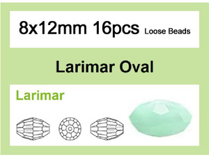 8x12mm Green Opal Crystal Faceted Rice 32 Bead [iuc13b3]