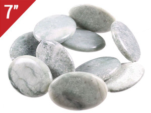 20x30mm China Jade Oval Loose Beads 7" [iwa284]