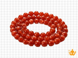 6mm Red Agate Round Beads 15.5" heated [6f10]