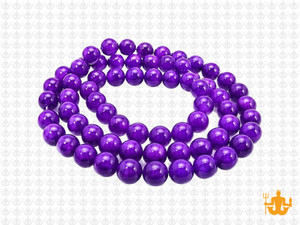 6mm Purple Agate Round Beads 15.5" dyed [6f14]