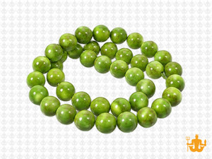 8mm Green Magnesite Round Beads 15.5" [8tg]