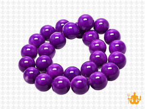10mm Purple Magnesite Round Beads 15.5" [10tp]