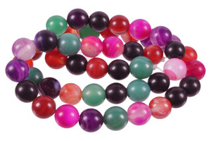 6mm Matte Botswana Agate Round Beads 15.5" natural [6f27m]