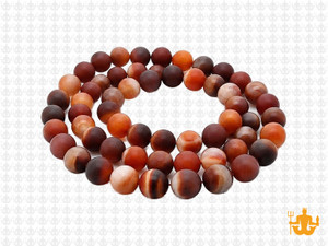 6mm Matte Botswana Agate Round Beads 15.5" natural [6f27m]