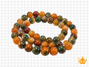 6mm Fusion Banded Agate Round Beads 15.5" dyed [6f28]