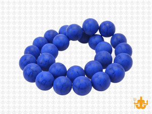 10mm Matte Lapis Magnesite Round Beads 15.5" [10tlm]