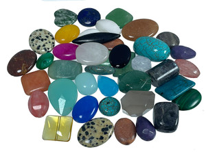 Mix & Match 10-15mm Gemstone Beads Assortment 2.7oz 75gr (30~40pcs) [xsm]
