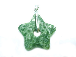 32mm Tree Agate Star Donut Pendant [y932cp]