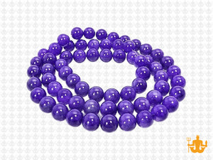 6mm Amethyst Round Beads 15.5" dyed [6r19p]