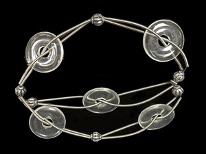 20mm Crystal Donut Beads 15.5" stabilized [y950an]