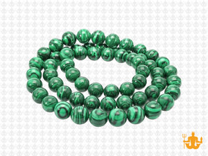 6mm Matte Green Malachite Round Beads 15.5" synthetic [6r37m]