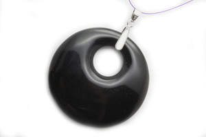 50mm Black Onyx Ago-Go Pendant (b grade) [y699ap]