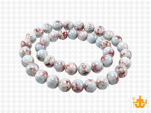 6mm Red Brown Amazonite Round Beads 15.5" natural [6r42]