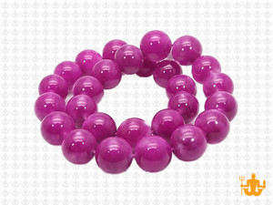 10mm Fuchsia Jade Round Beads 15.5" dyed [10b73]
