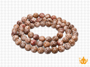 6mm Fossil Agate Round Beads 15.5" natural [6r68]
