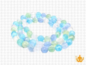6mm Mix Light Quartz Round Beads 15.5" dyed [6x10]