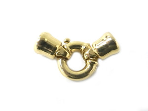 14K Gold Plated 38mm 1-3 Row Clasp [y320h]