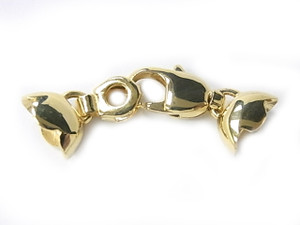 14K Gold Plated 42mm 3-5 Row Clasp [y111k]
