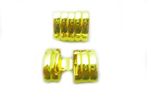 14K Gold Plated 10x20mm 4-6 Row Clasp [y356d]