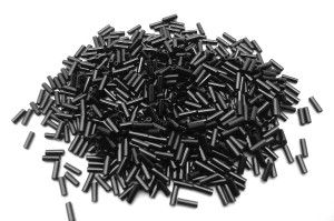 Miyuki Bugle Bead 2x12mm 10 gram about 180pcs, Jet Black [y591a]